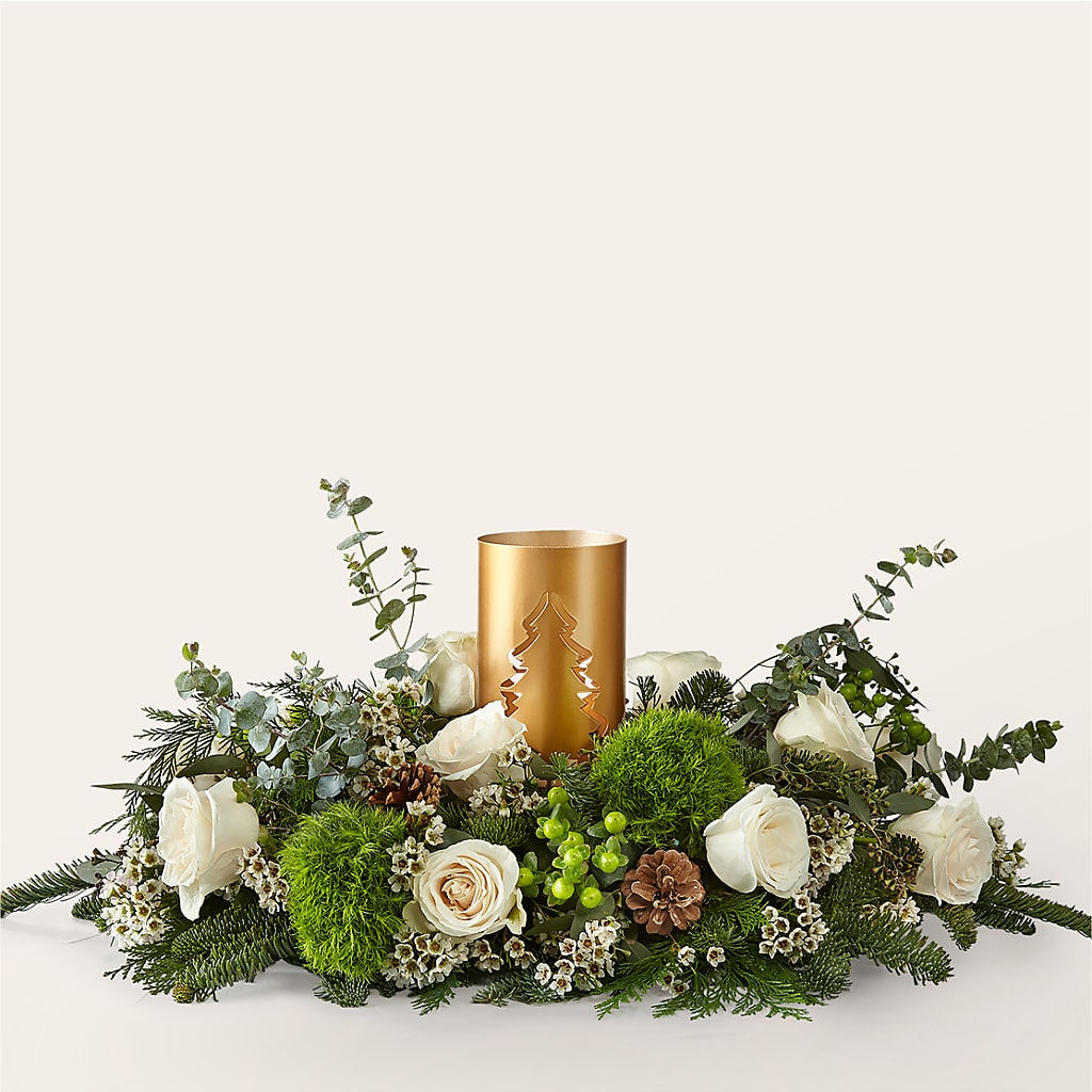 Chestnuts Roasting Centerpiece – Waddington Blooms, Waddington NY