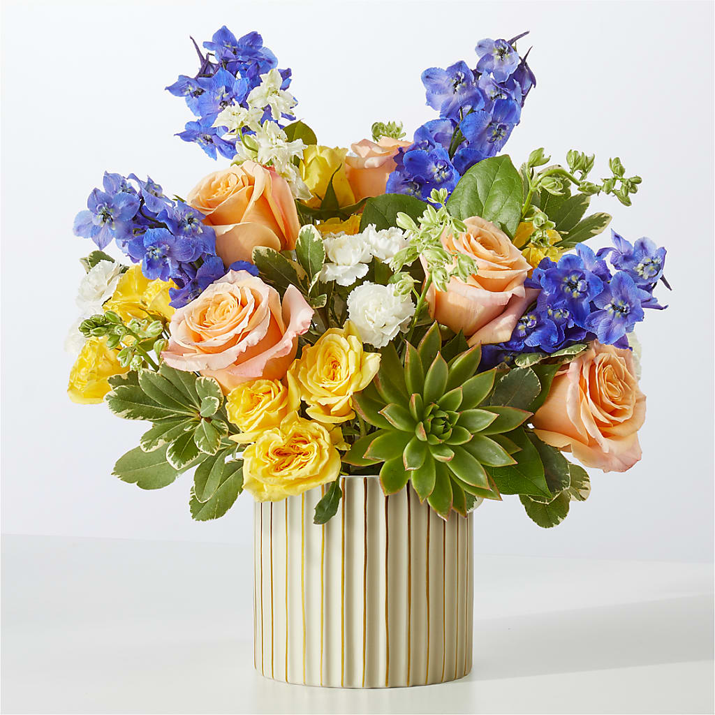 Cobalt Reverie Bouquet – Waddington Blooms, Waddington NY