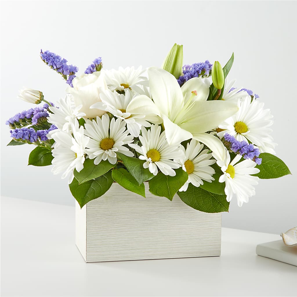 Beyond Blue Box Bouquet – Waddington Blooms, Waddington NY