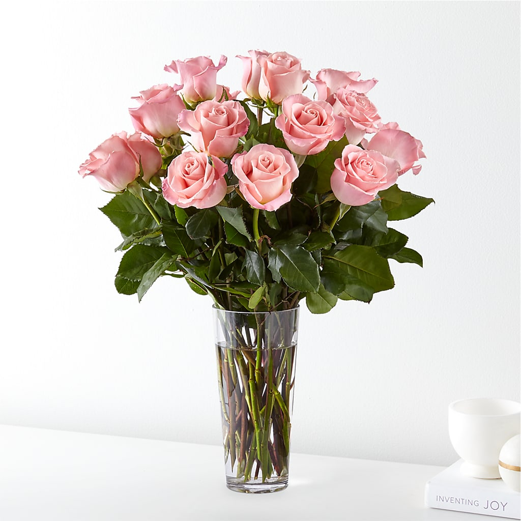 Long Stem Pink Rose Bouquet – Waddington Blooms, Waddington NY