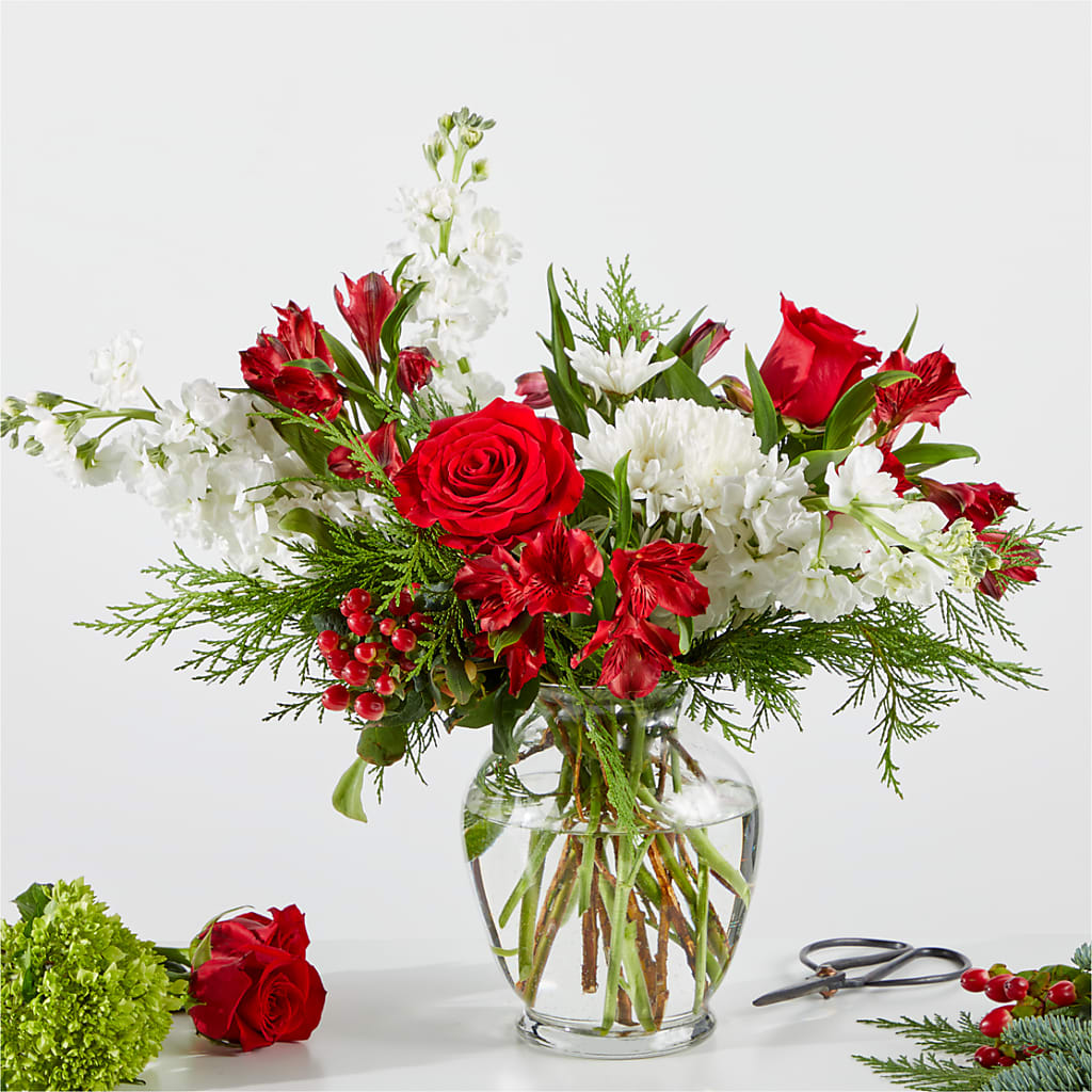 Merry Moment Bouquet – A Florist Original – Waddington Blooms, Waddington NY