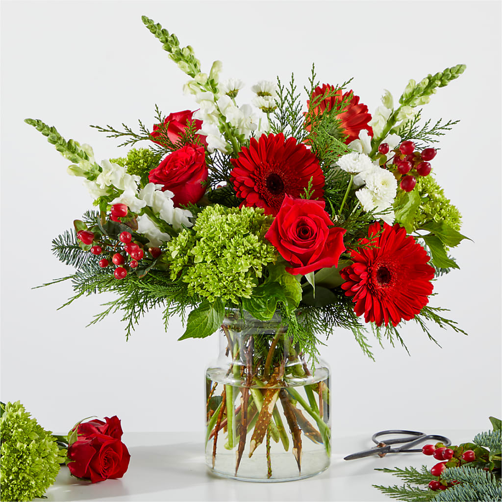 Merry Moment Bouquet – A Florist Original – Waddington Blooms, Waddington NY