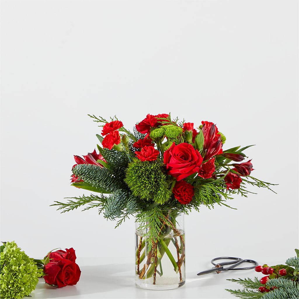 Merry Moment Bouquet – A Florist Original – Waddington Blooms, Waddington NY