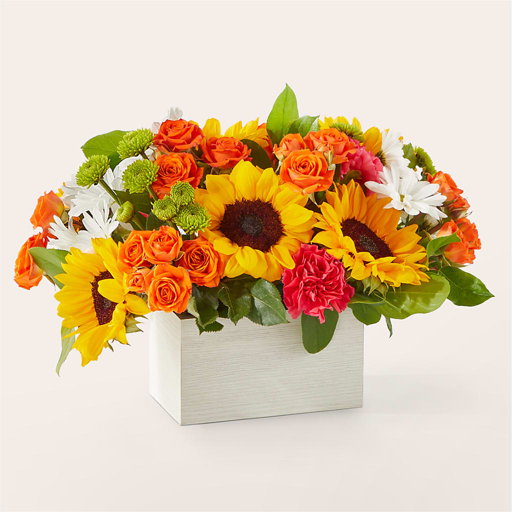 Sun-drenched Blooms Box Bouquet – Waddington Blooms, Waddington NY