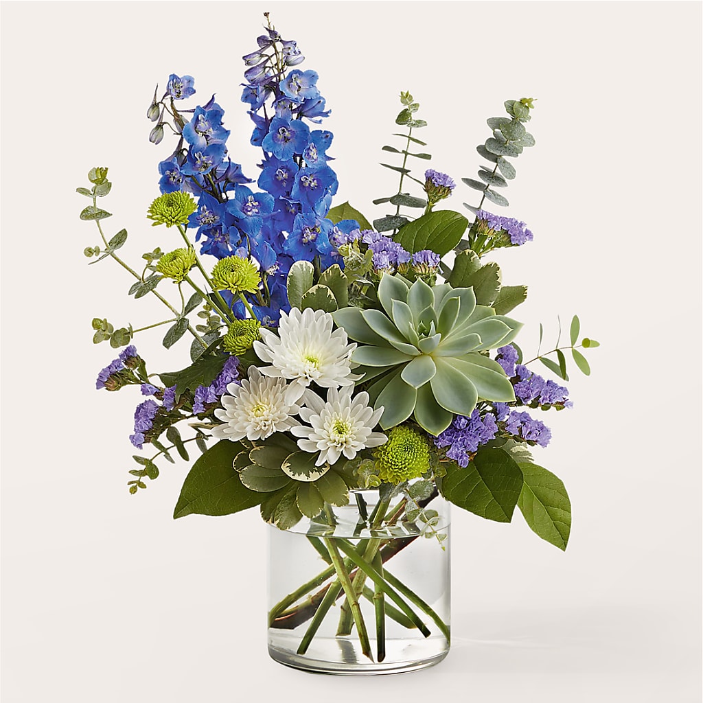Cerulean Waves Bouquet – Waddington Blooms, Waddington NY