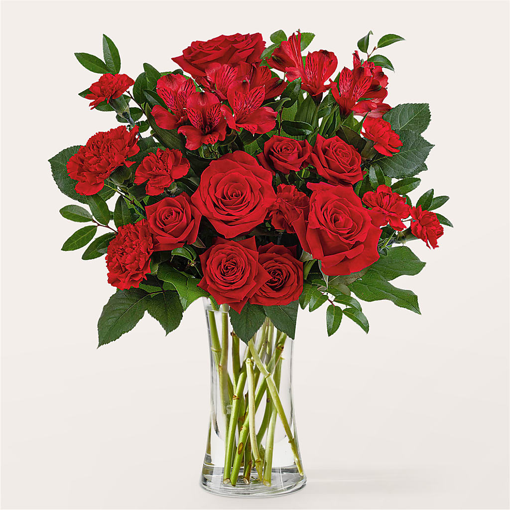 Brilliant Ruby Bouquet – Waddington Blooms, Waddington NY