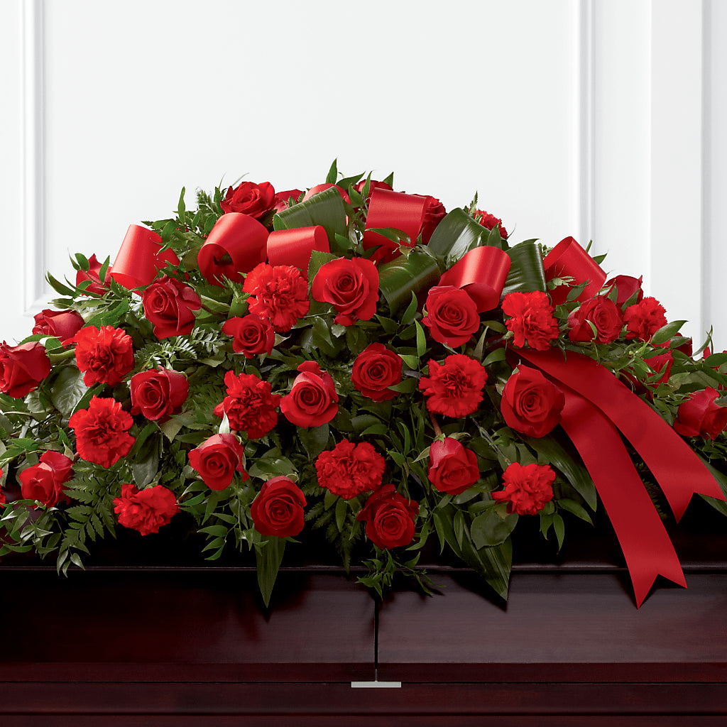 Tribute of Life Casket Spray – Waddington Blooms, Waddington NY