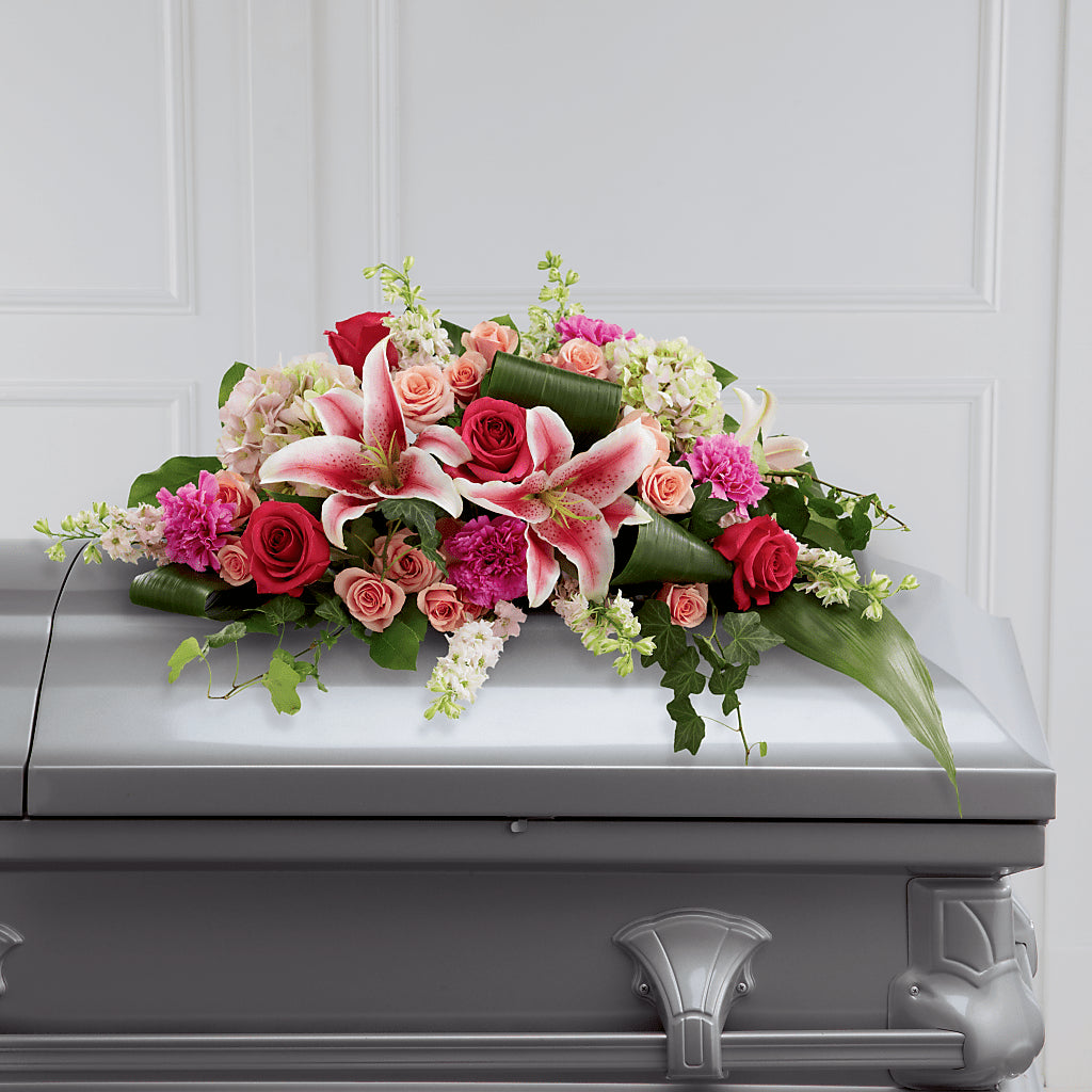 Splendid Grace Casket Spray – Waddington Blooms, Waddington NY