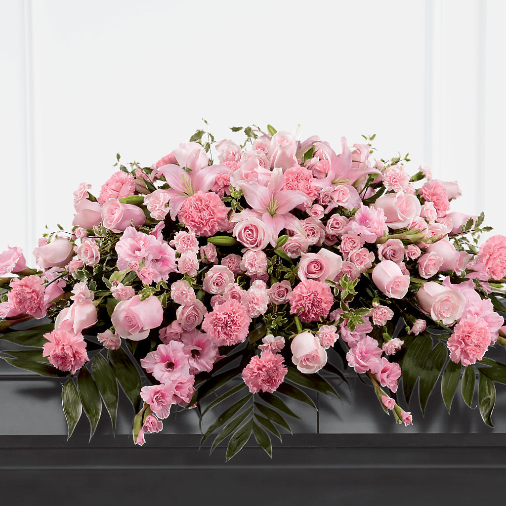 Garden of Comfort Casket Spray (Standard) – Waddington Blooms, Waddington NY