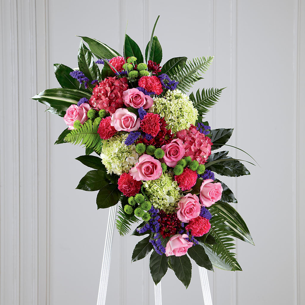 Refreshing Mix Standing Spray – Waddington Blooms, Waddington NY