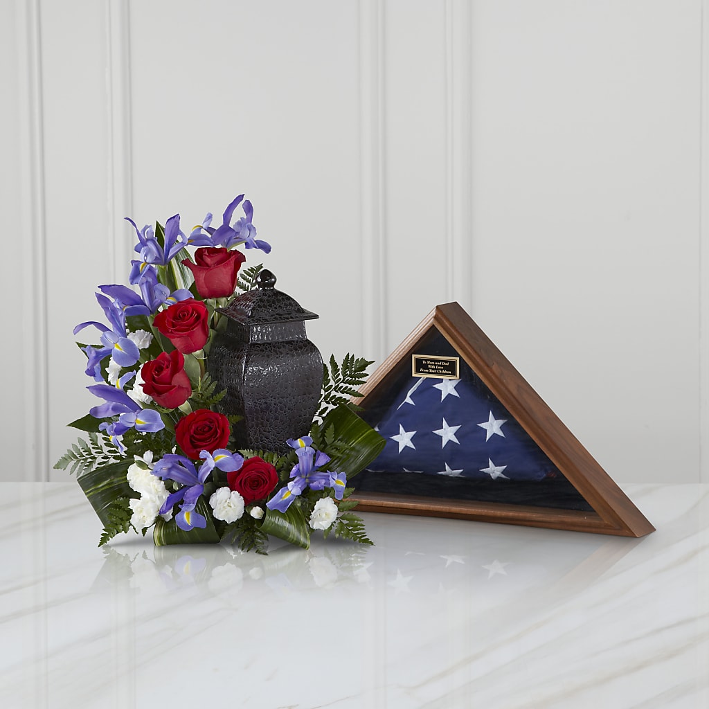 Patriotic Tribute Arrangement – Waddington Blooms, Waddington NY