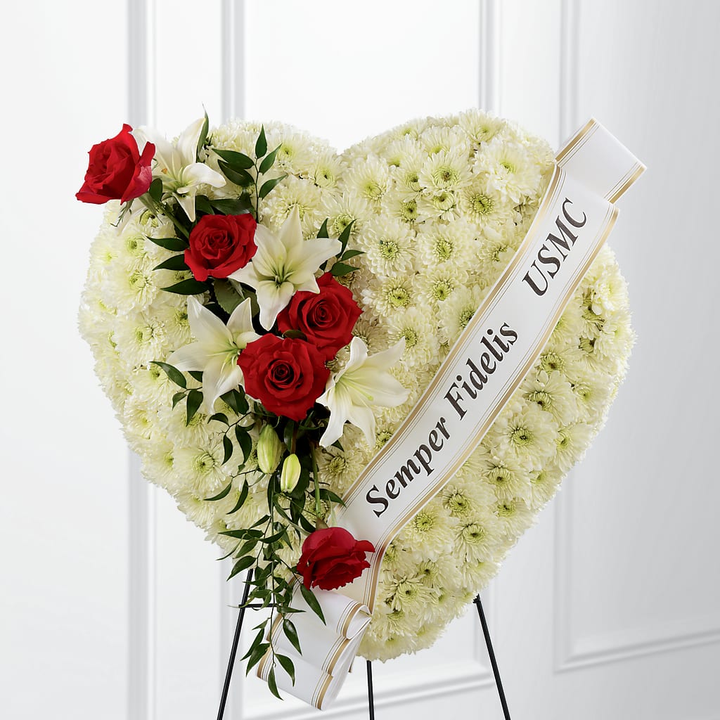 Heartfelt Hero Standing Heart – Waddington Blooms, Waddington NY