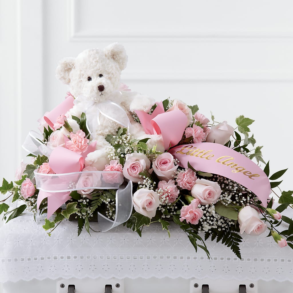 Touch of Sympathy Casket Spray – Waddington Blooms, Waddington NY