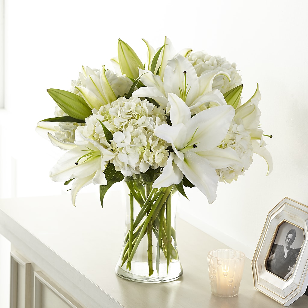 Compassionate Lily Bouquet – Waddington Blooms, Waddington NY