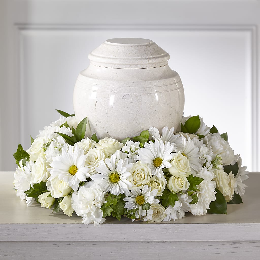 Ivory Gardens Cremation Adornment – Waddington Blooms, Waddington NY
