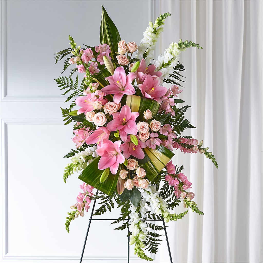Elegant Embrace Standing Spray – Waddington Blooms, Waddington NY
