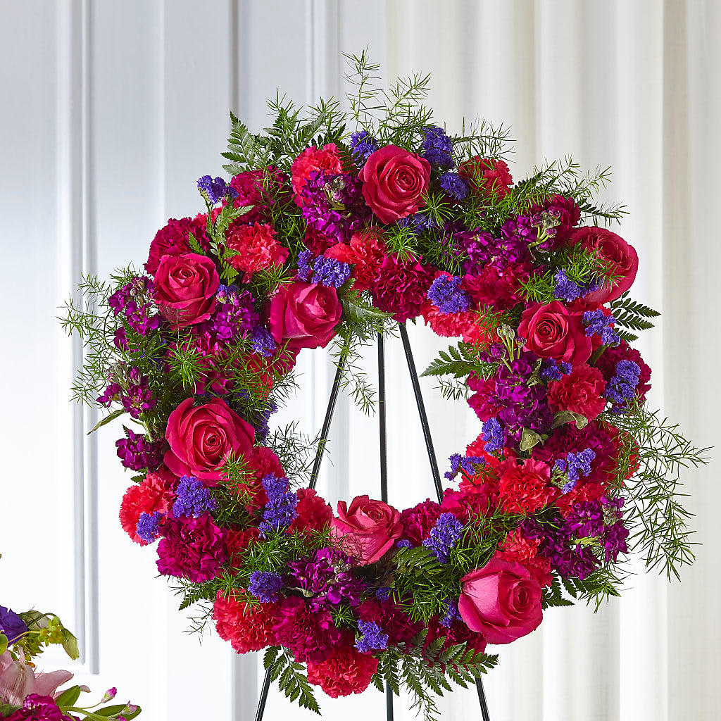 Calming Colors Wreath – Waddington Blooms, Waddington NY