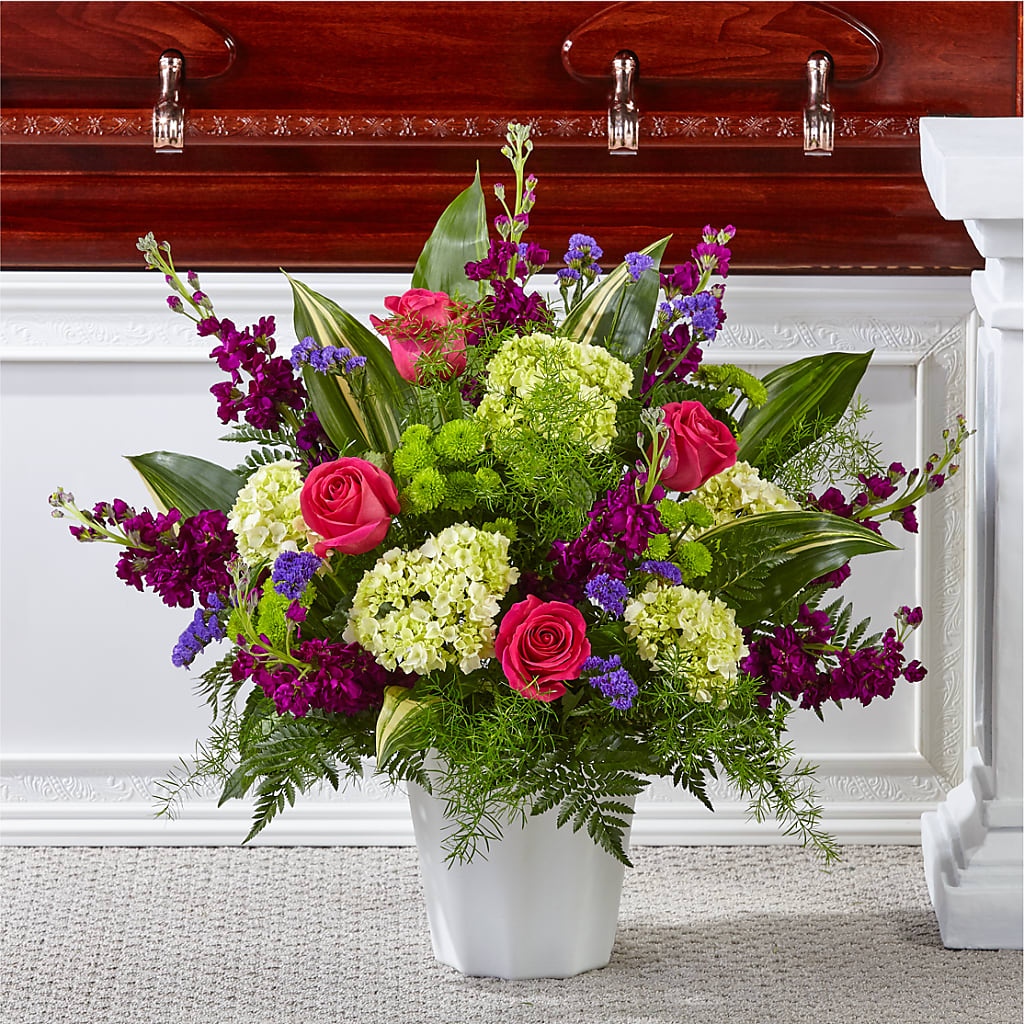 Beautiful Horizons Floor Basket – Waddington Blooms, Waddington NY