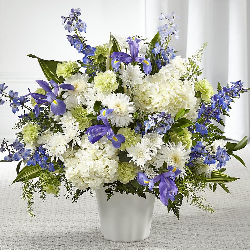 Soft Serenity Floor Basket – Waddington Blooms, Waddington NY