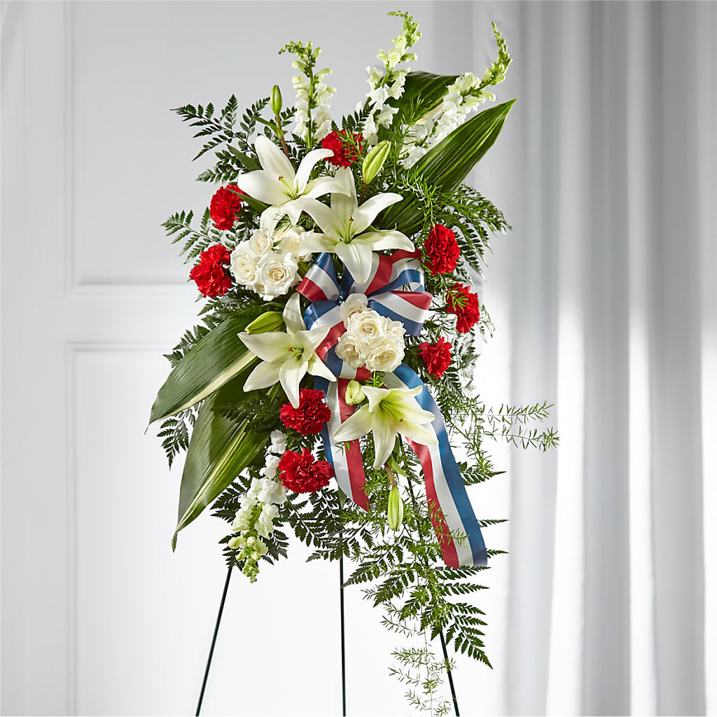 Stars of Life Standing Spray – Waddington Blooms, Waddington NY