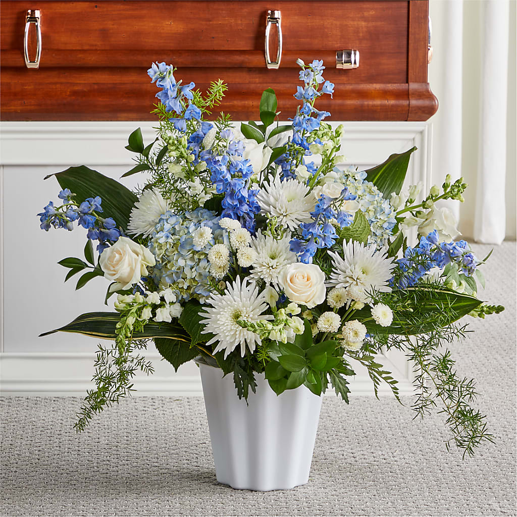 Everlasting Memories Floor Basket – Waddington Blooms, Waddington NY