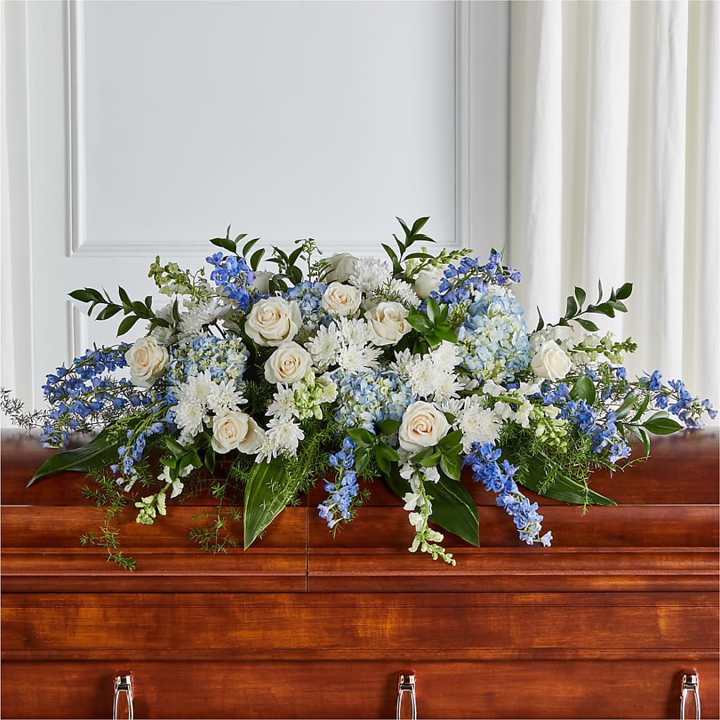 Timeless Essence Casket Spray – Waddington Blooms, Waddington NY