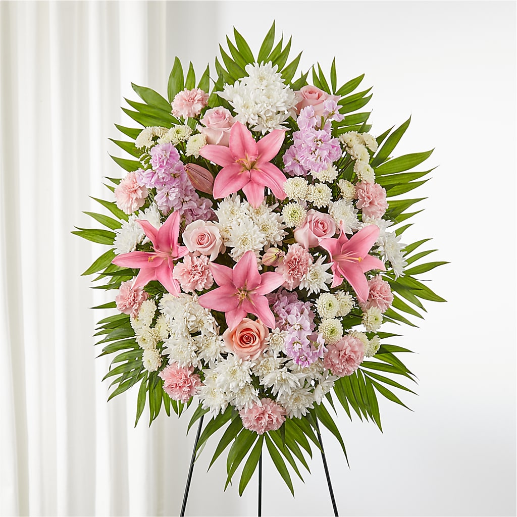 Offering Solace Standing Spray – Waddington Blooms, Waddington NY