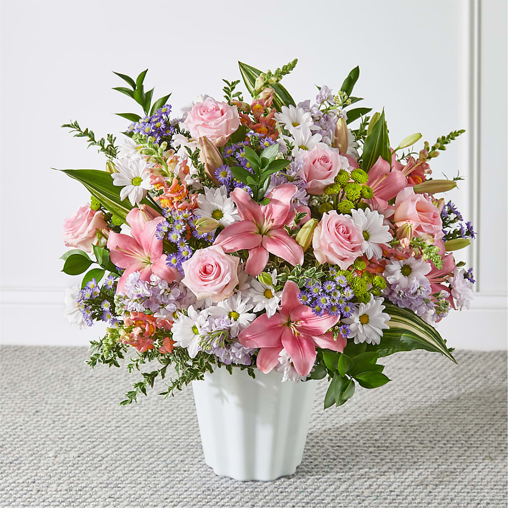 Abundant Compassion Floor Basket – Waddington Blooms, Waddington NY