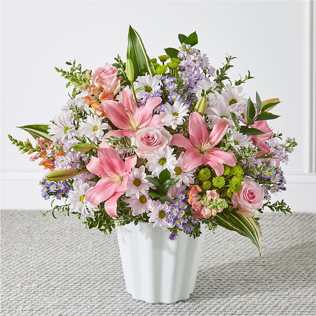 Abundant Compassion Floor Basket – Waddington Blooms, Waddington NY