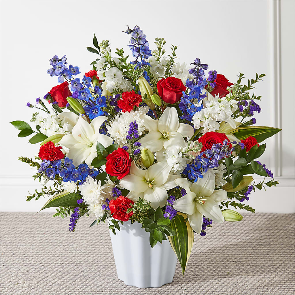 Consoled Floor Basket – Waddington Blooms, Waddington NY