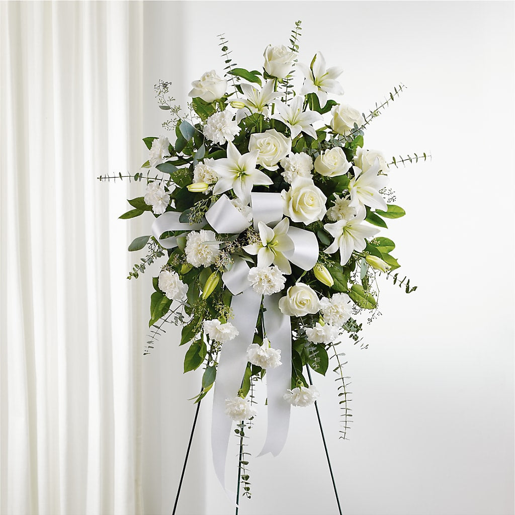 With Care Standing Spray – Waddington Blooms, Waddington NY