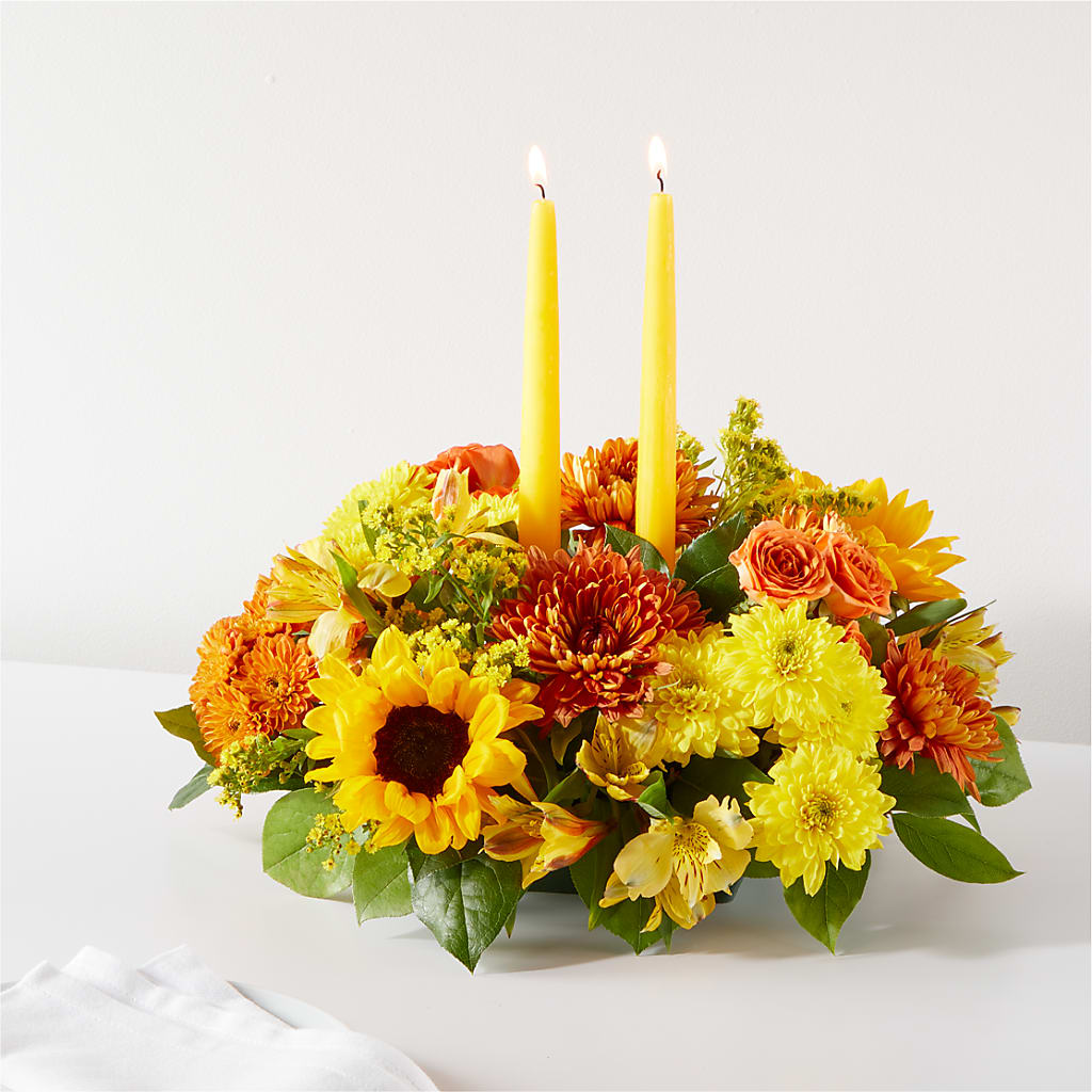 Autumn Harmony Centerpiece – Waddington Blooms, Waddington NY