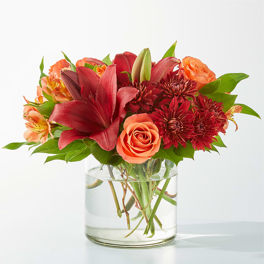 Crimson Leaves Bouquet – Waddington Blooms, Waddington NY