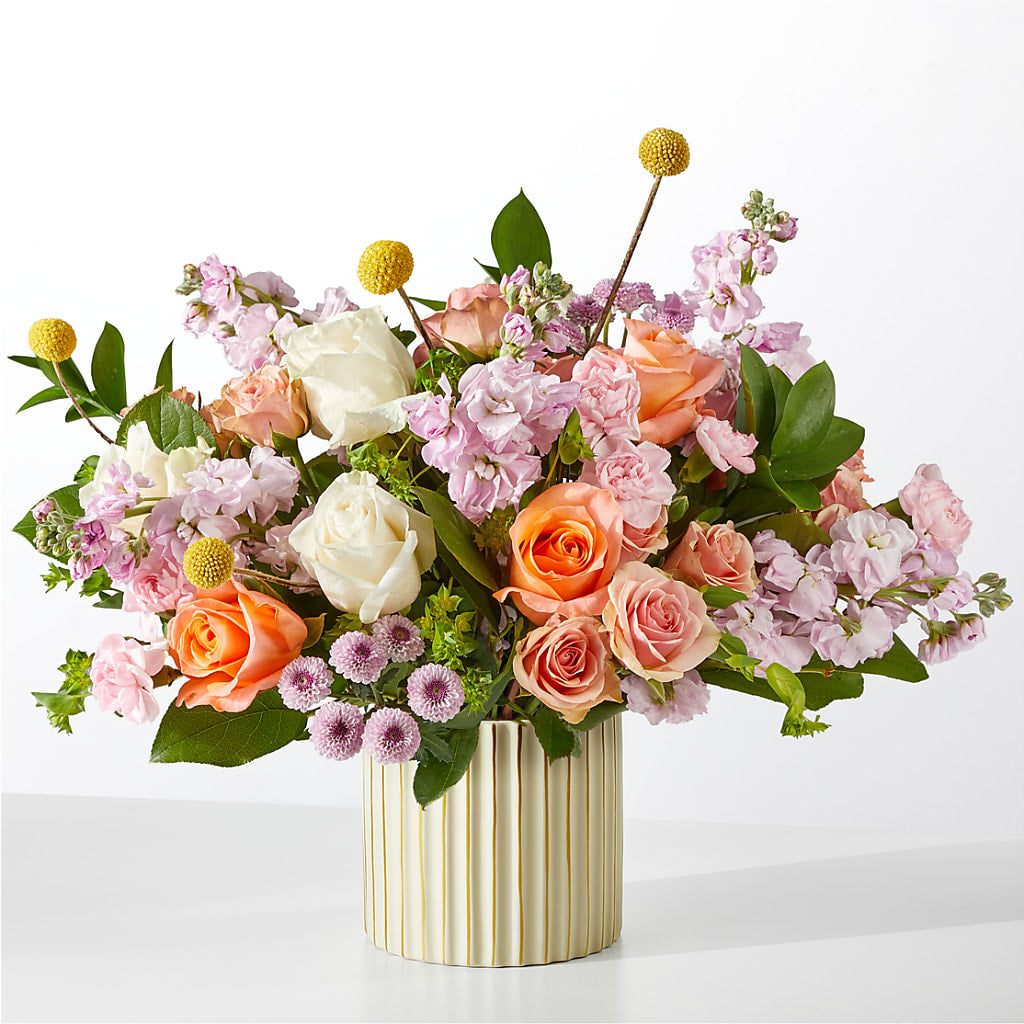 French Market Bouquet with Ivory Vase – Waddington Blooms, Waddington NY