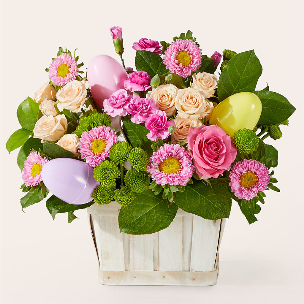 Get Eggcited Basket – Waddington Blooms, Waddington NY