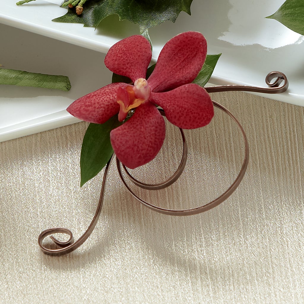Red Mokara Boutonniere – Waddington Blooms, Waddington NY