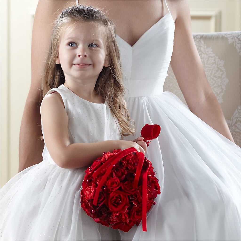 Pure at Heart Flower Girl Arrangement – Waddington Blooms, Waddington NY