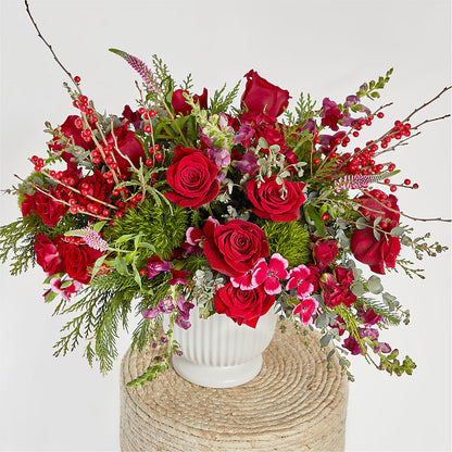 Big Red Bow Bouquet –  Waddington Blooms, Waddington NY