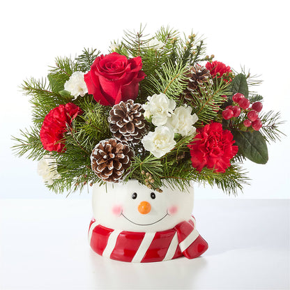 Jolly Snowman Bouquet –  Waddington Blooms, Waddington NY