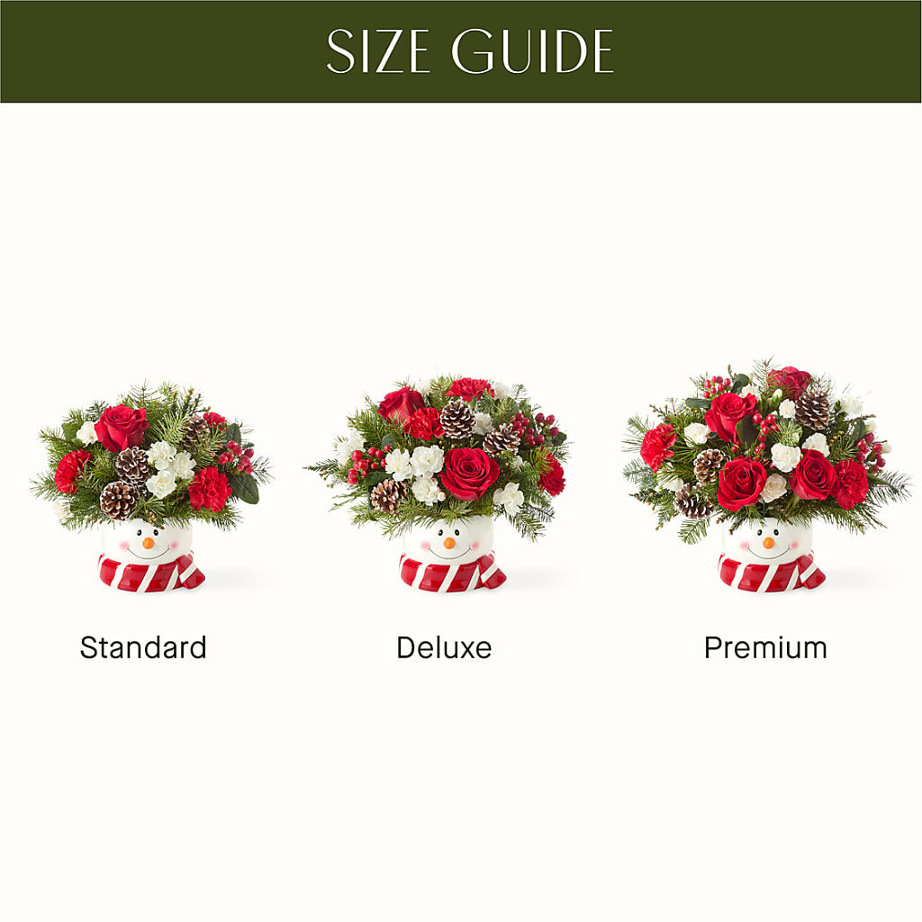 Jolly Snowman Bouquet –  Waddington Blooms, Waddington NY