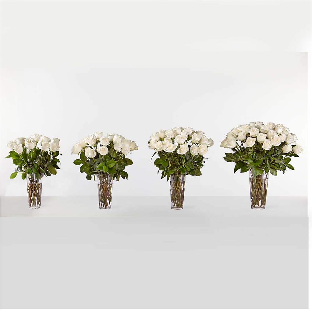 Long Stem White Rose Bouquet –  Waddington Blooms, Waddington NY