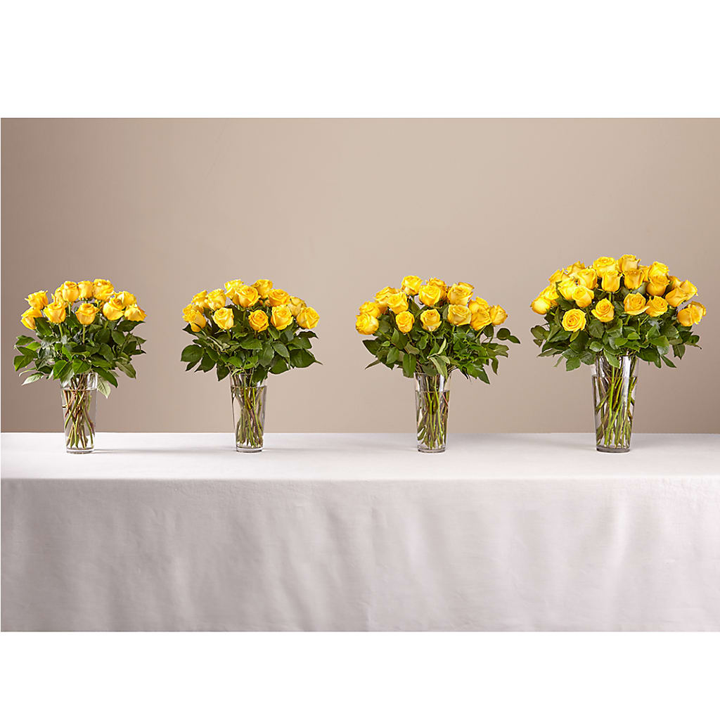 Long Stem Yellow Rose Bouquet –  Waddington Blooms, Waddington NY