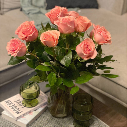 Long Stem Pink Rose Bouquet –  Waddington Blooms, Waddington NY