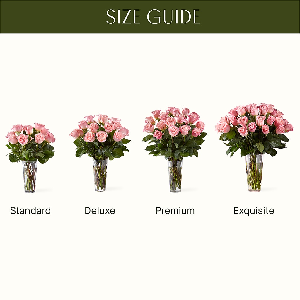 Long Stem Pink Rose Bouquet –  Waddington Blooms, Waddington NY