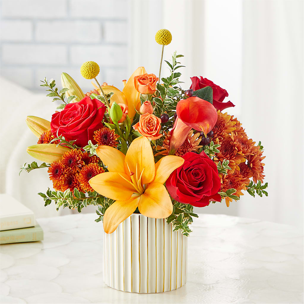 Scarlet Skies Bouquet –  Waddington Blooms, Waddington NY