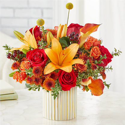 Scarlet Skies Bouquet –  Waddington Blooms, Waddington NY