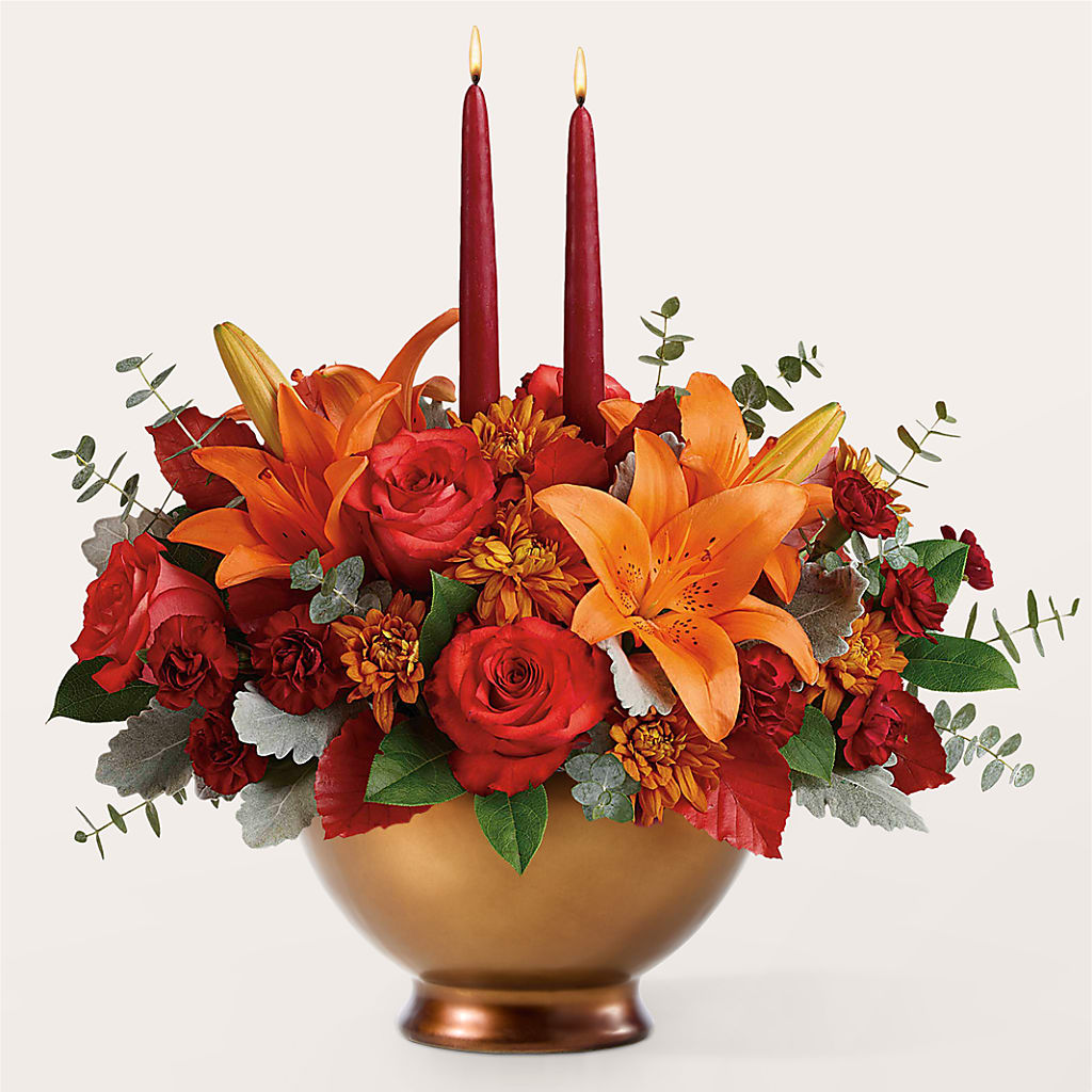 Fruits of Fall Centerpiece –  Waddington Blooms, Waddington NY