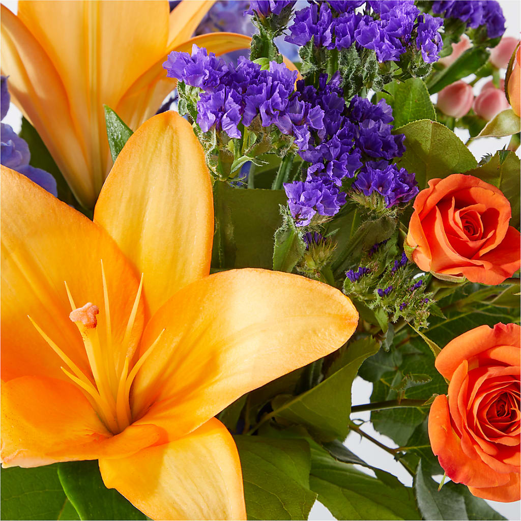 Radiant Citrus Bouquet –  Waddington Blooms, Waddington NY