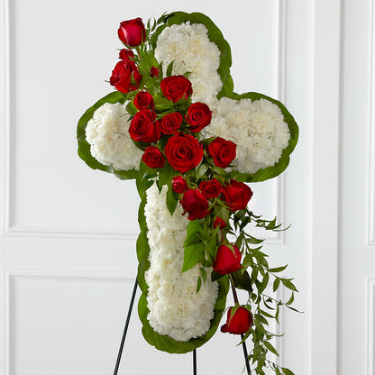 Floral Cross Easel –  Waddington Blooms, Waddington NY