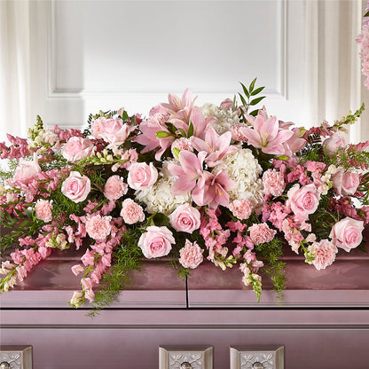 Life & Remembrance Casket Spray –  Waddington Blooms, Waddington NY